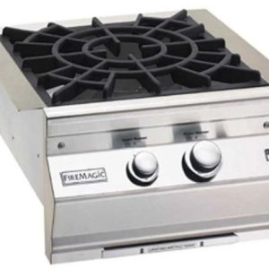 Classic Built-In Power Burner with Porcelain Cast Iron Cooking Grid