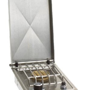 Drop-In Single Side Burner with Hinged Lid
