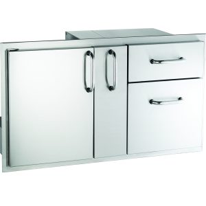 Select Access Door with Platter Storage and Double Drawer (18½ x 36½) **