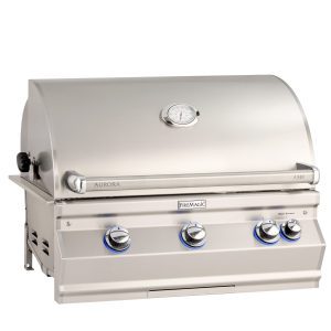 A540i Aurora 30" Built-In Grill with Analog Thermometer and Rotisserie Backburner