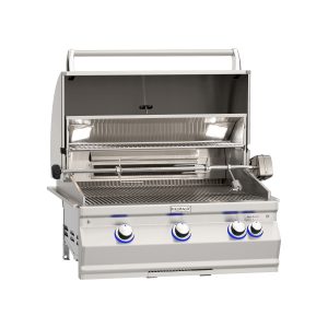 A660i Aurora 30" Built-In Grill with Analog Thermometer, Rotisserie Backburner and Infrared Burner