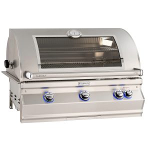 A790i Aurora 36" Built-In Grill with Analog Thermometer, Rotisserie Backburner and Magic View Window